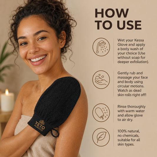 Authentic Moroccan Kessa Exfoliating Glove