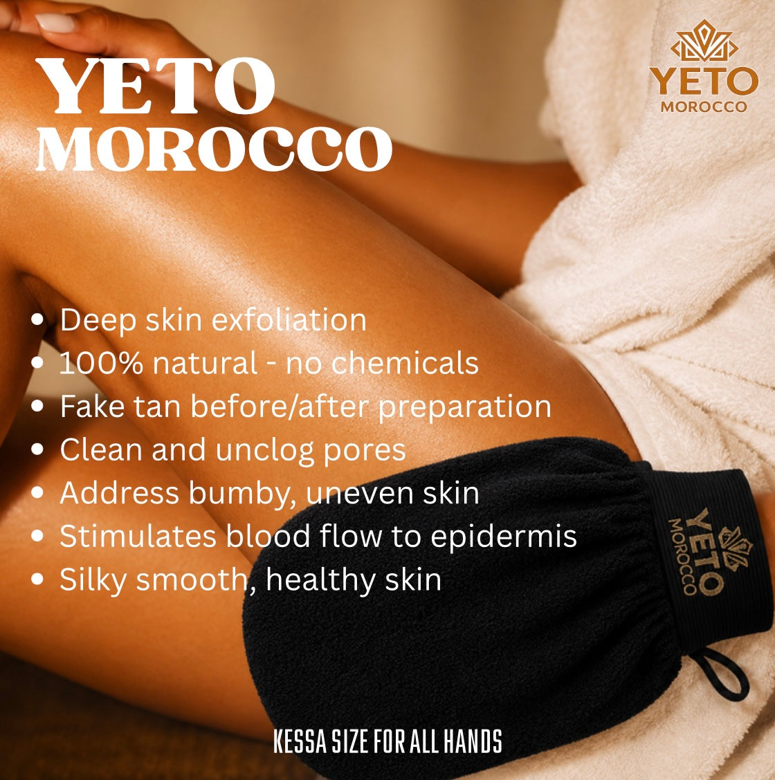 Authentic Moroccan Kessa Exfoliating Glove