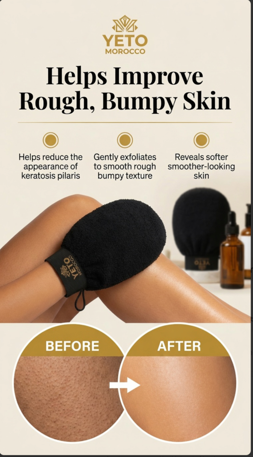 Authentic Moroccan Kessa Exfoliating Glove